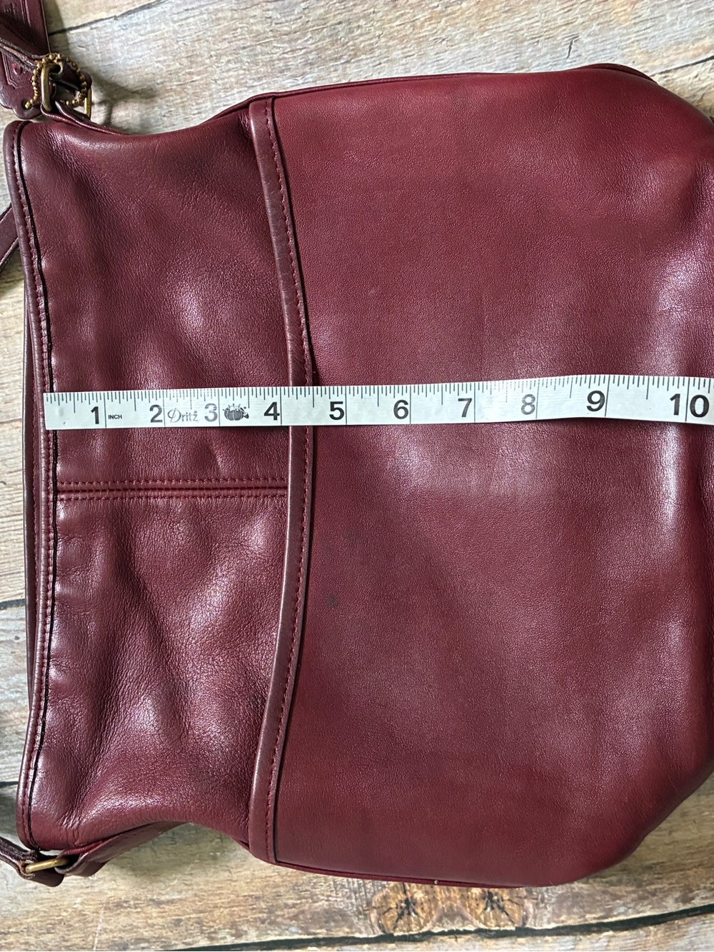 Vintage Coach Bucket Bag | Style 4075 | Mahogany Red Made in USA - Picture 7 of 10